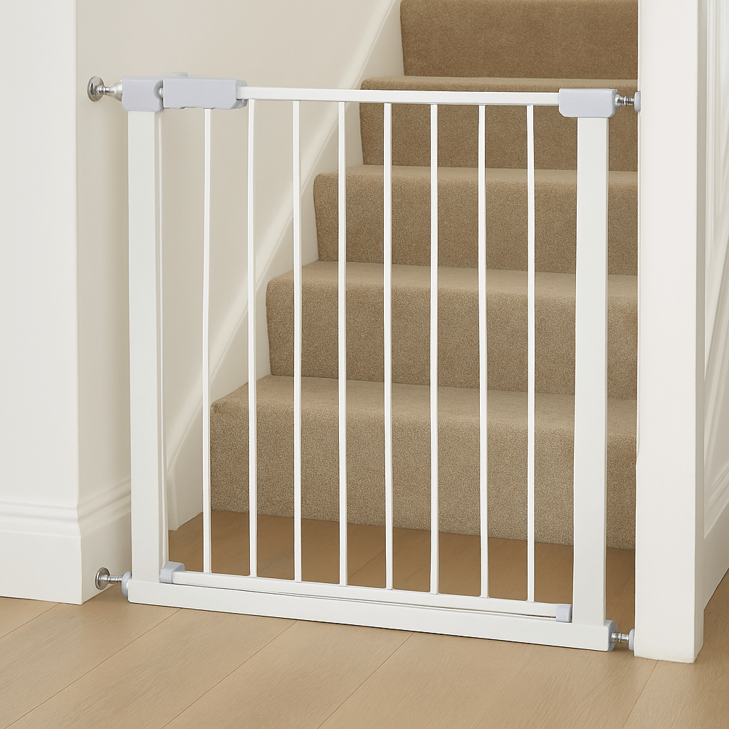 FYLO Baby Safety Stair Gate Pressure Fit Extra Wide - White