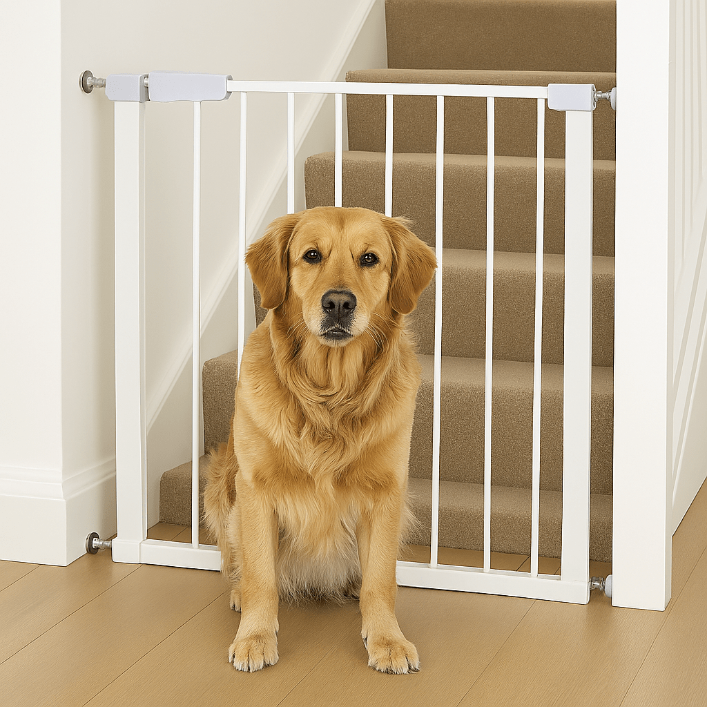 FYLO Baby Safety Stair Gate Pressure Fit Extra Wide - White