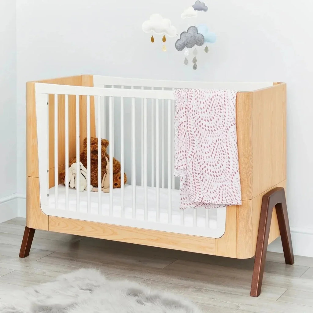 Gaia Baby Hera 2 Piece Room Set - Natural/Walnut - Natural/Walnut - 2 Piece Furniture Sets
