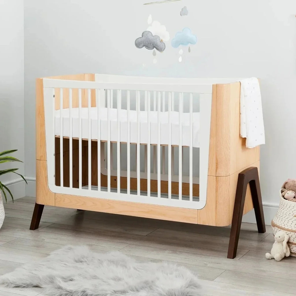 Gaia Baby Hera 2 Piece Room Set - Natural/Walnut - Natural/Walnut - 2 Piece Furniture Sets