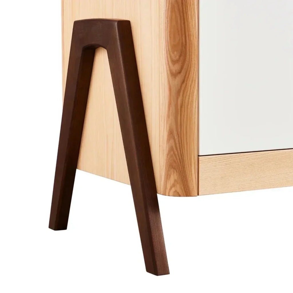 Gaia Baby Hera 2 Piece Room Set - Natural/Walnut - Natural/Walnut - 2 Piece Furniture Sets