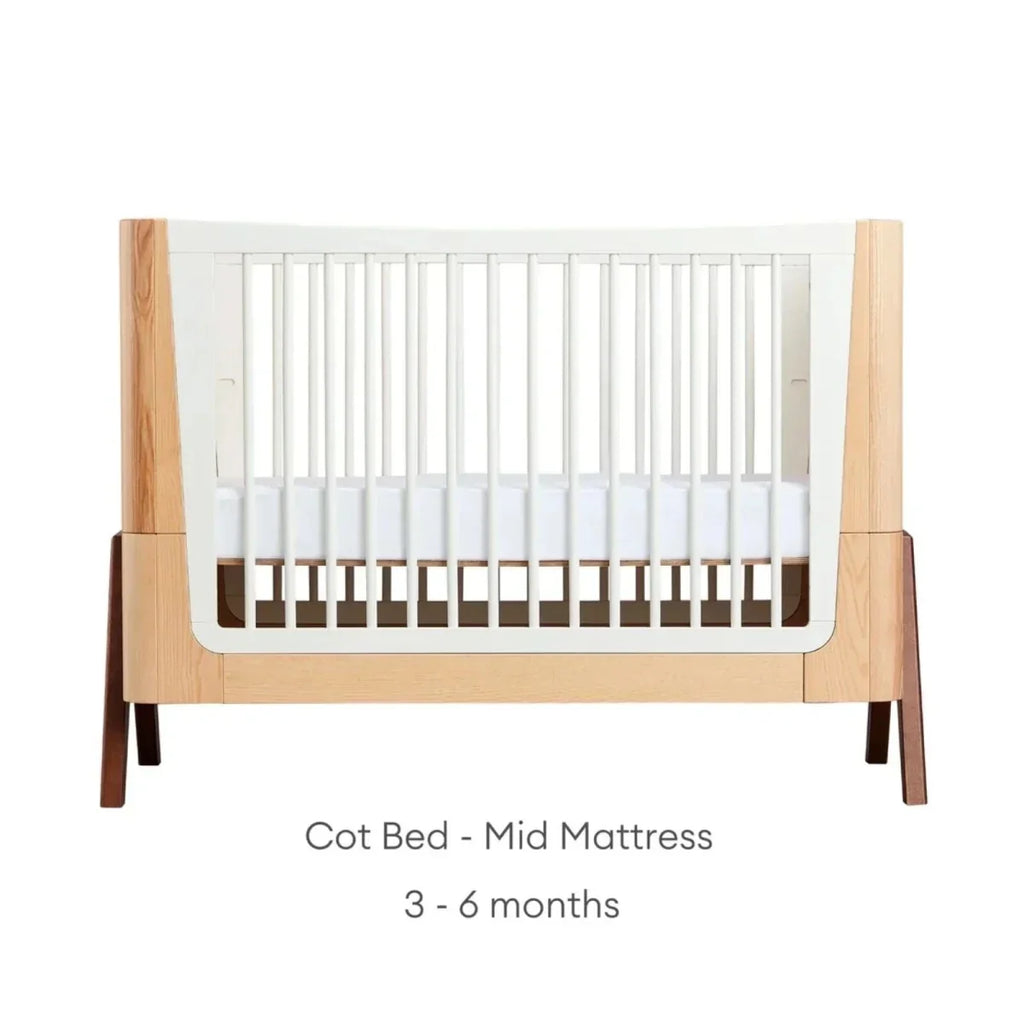 Gaia Baby Hera 2 Piece Room Set - Natural/Walnut - Natural/Walnut - 2 Piece Furniture Sets