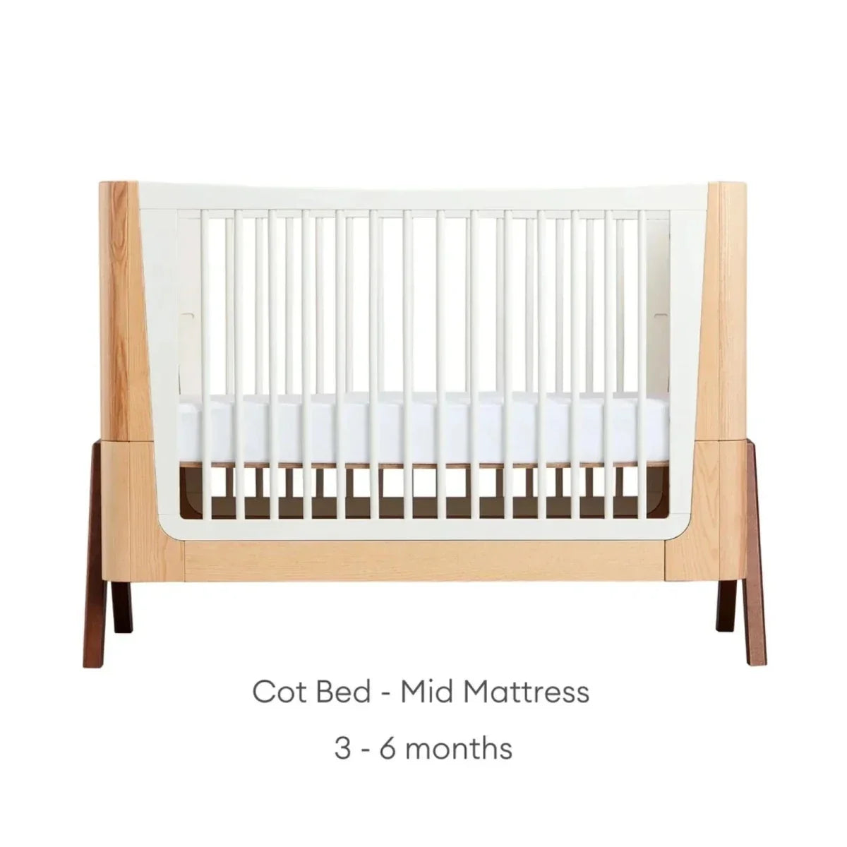 Gaia Baby Hera 2 Piece Room Set - Natural/Walnut - Natural/Walnut - 2 Piece Furniture Sets