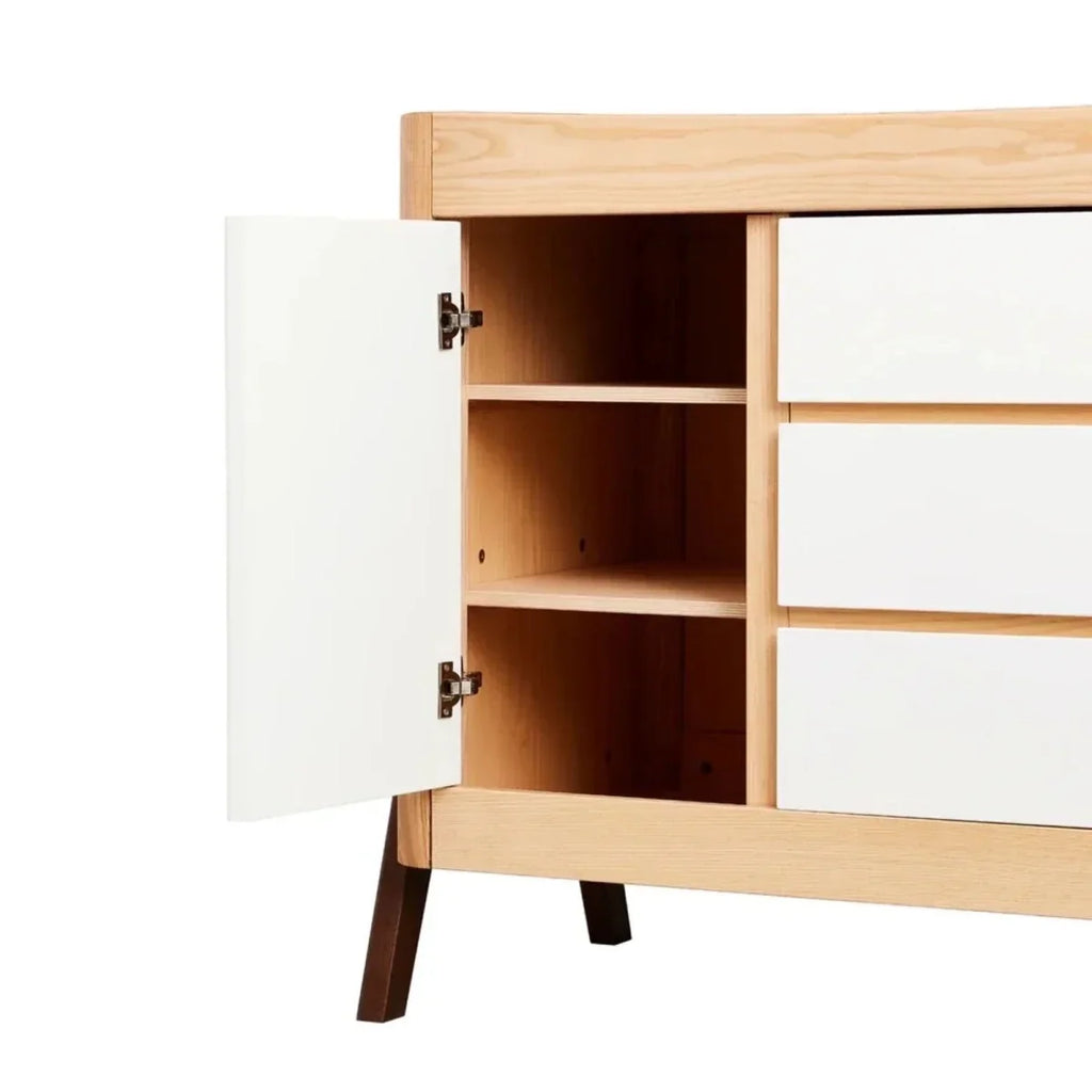 Gaia Baby Hera 2 Piece Room Set - Natural/Walnut - Natural/Walnut - 2 Piece Furniture Sets