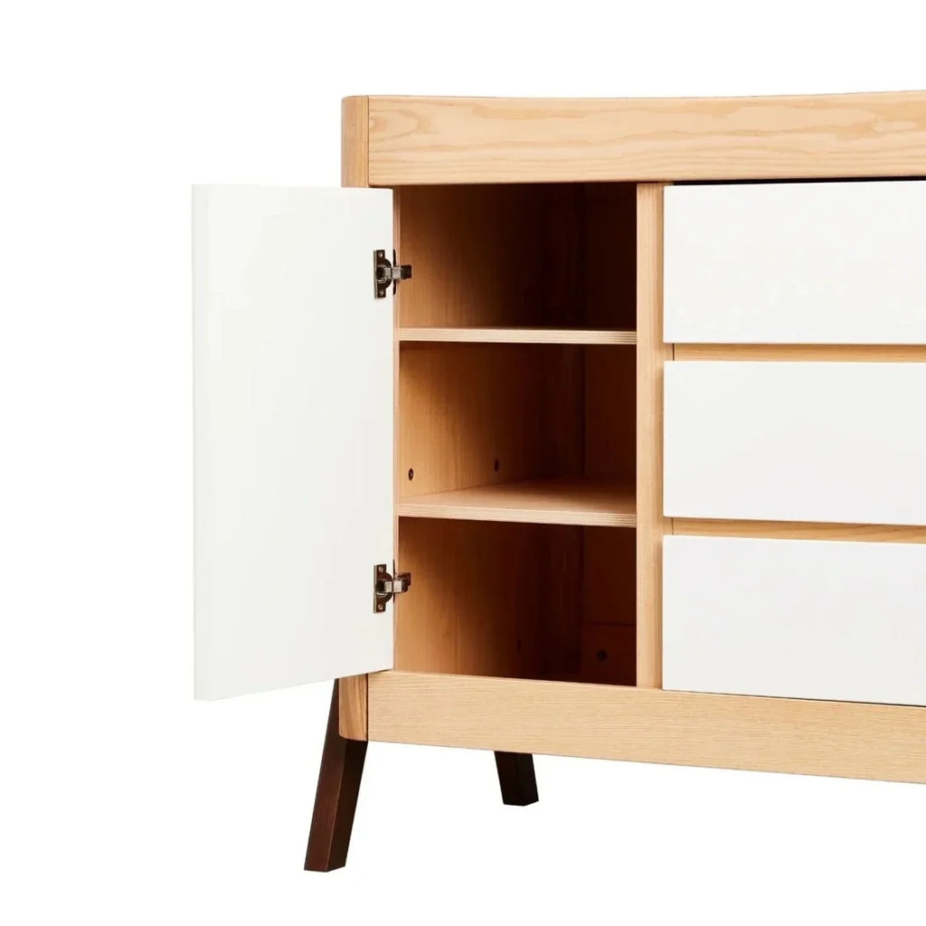 Gaia Baby Hera Dresser - Natural/Walnut - Natural/Walnut - Chests of Drawers