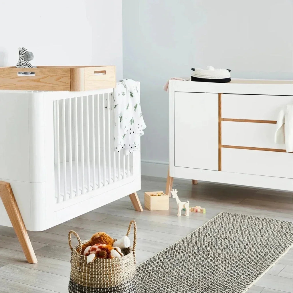 Gaia Baby Hera Dresser - Scandi White/Natural - Scandi White/Natural - Chests of Drawers