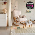 Gaia Baby Hera Rocking Chair - Natural Oak/Barley - Natural Oak/Barley - Nursery Chair