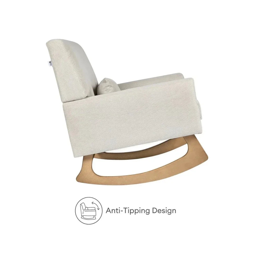 Gaia Baby Serena Rocking & Nursing Chair - Ecru Corduroy - Ecru Corduroy - Nursery Chair