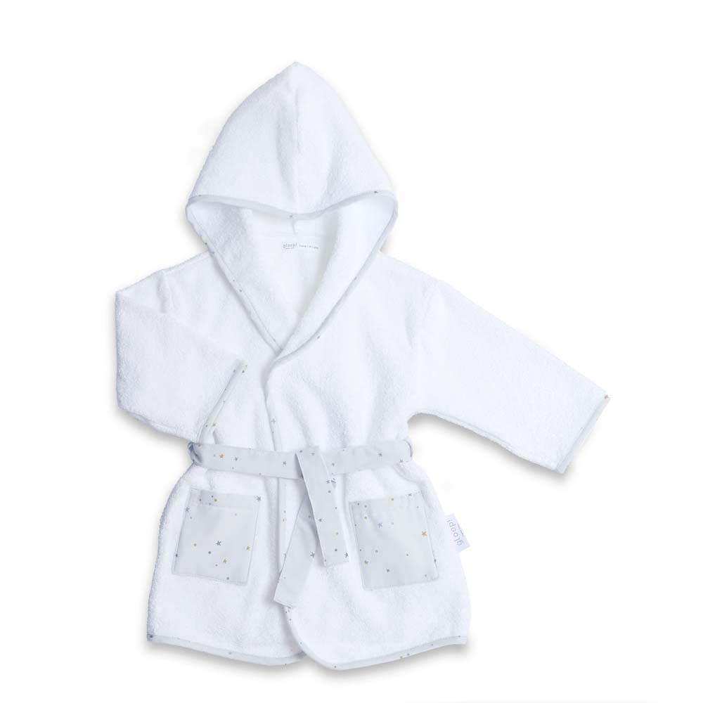 Gloop Organic Cotton Bath Robe 0-12 Months – Magic Sky - Towel / Robe