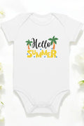 Hello Summer Bodysuit in White - Bodysuits