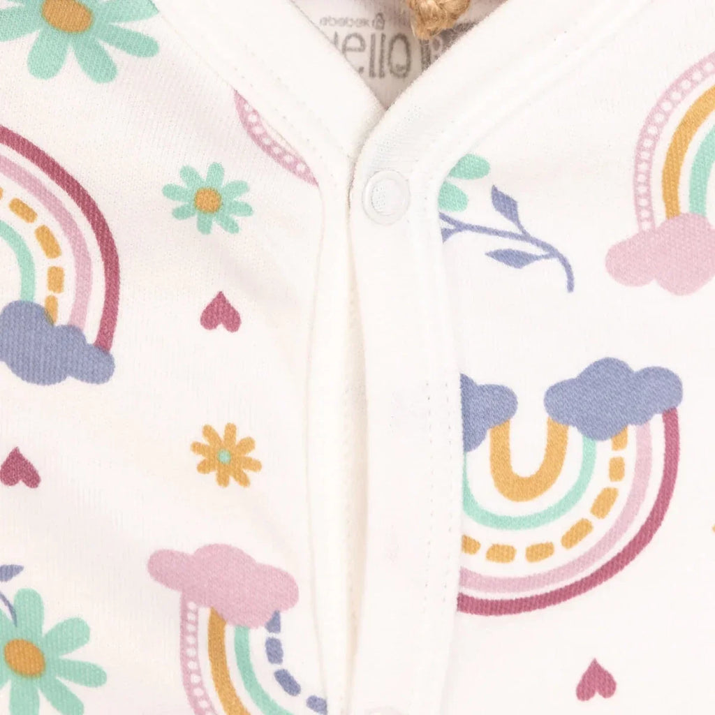 HelloBaby Baby Girl Jumpsuit-Body-Hat - Ecru - Newborn Starter Sets