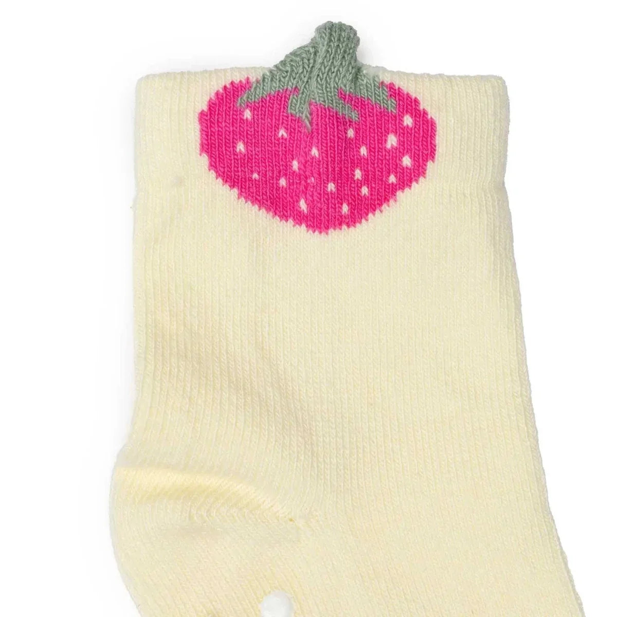 HelloBaby Girls Pack of 3 Non-Slip Socks Animal Print Cotton Rich - Red - Baby Ankle Socks