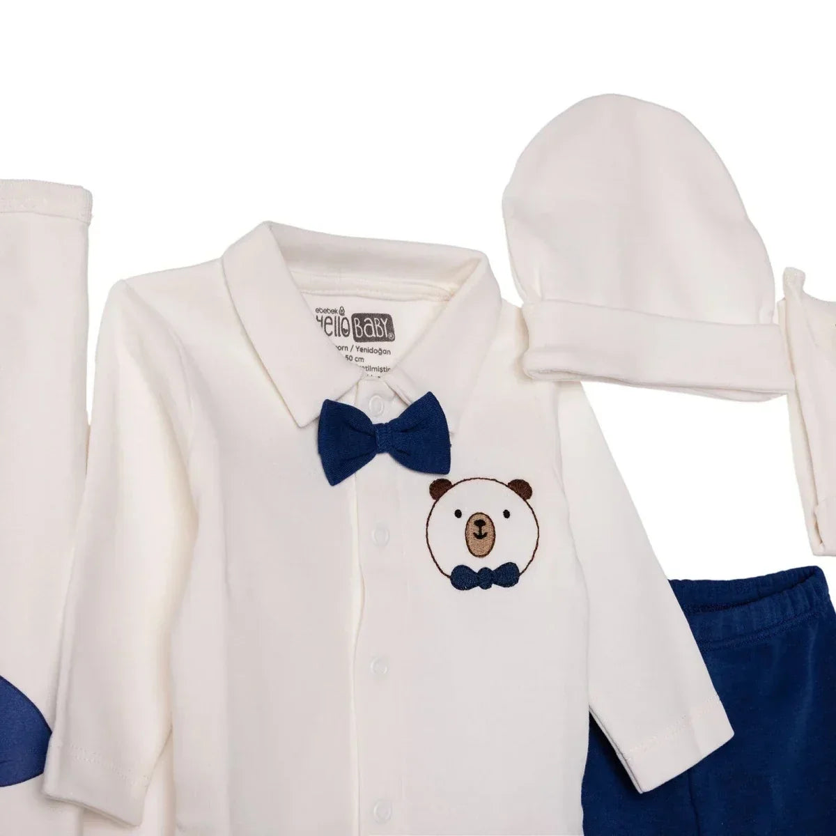 HelloBaby Newborn 10-Piece Newborn Hospital Set - Ecru - Ecru / Newborn - Newborn Hospital Packs