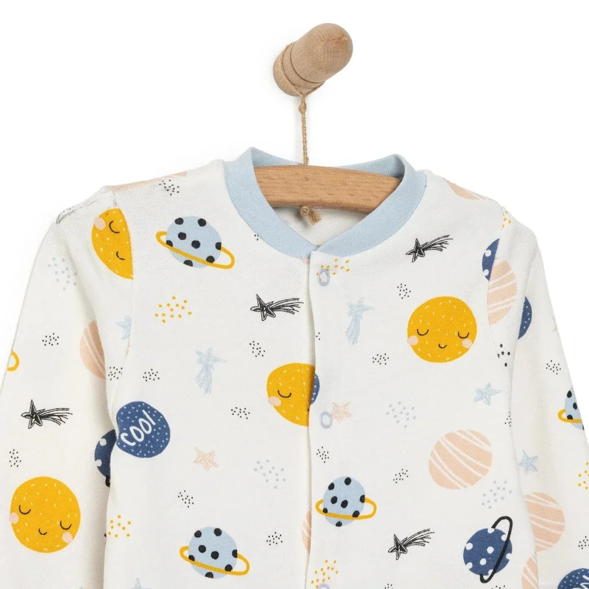 HelloBaby Newborn Boy Jumpsuit - Ecru - Baby Sleeping Bags & Sleepsuits