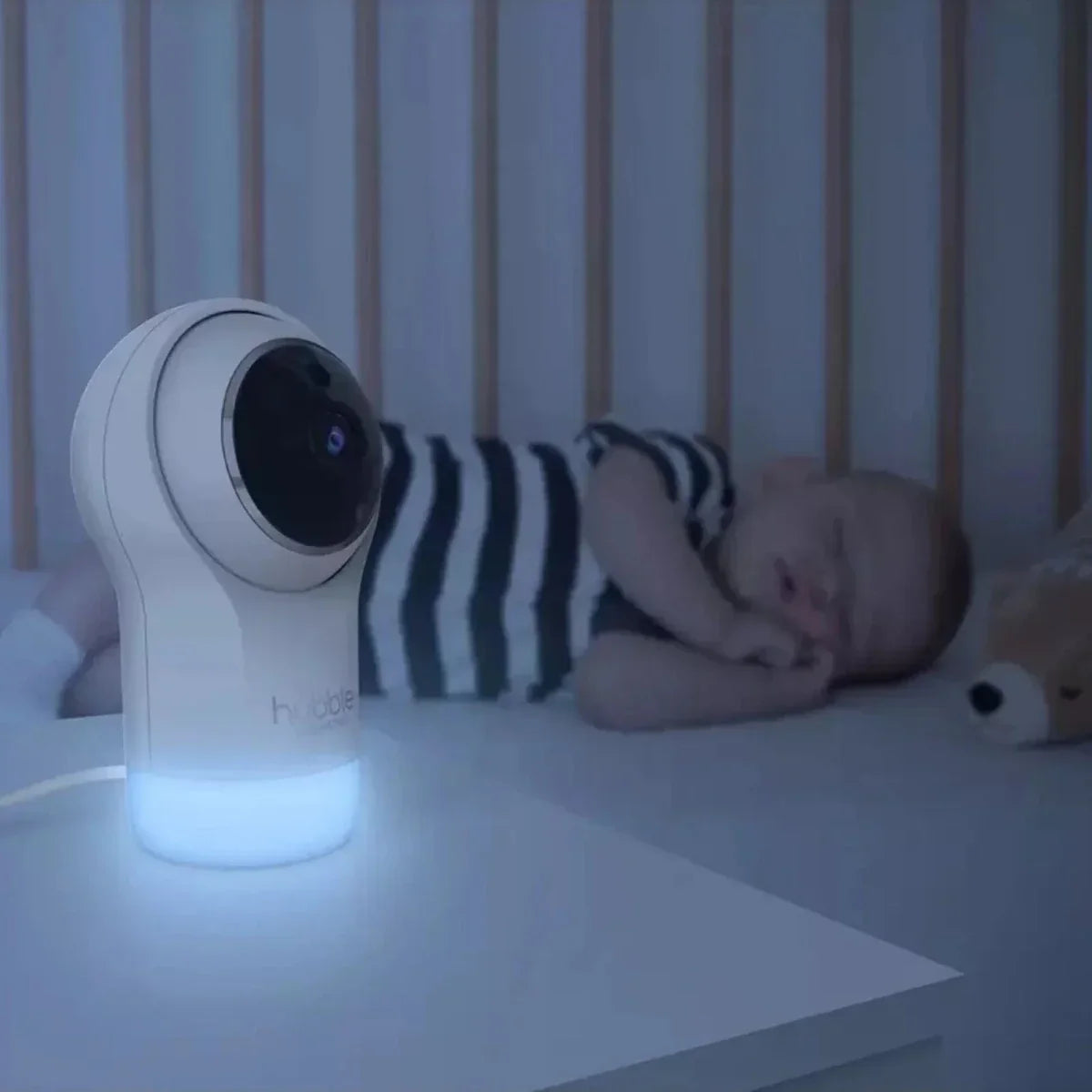 Hubble Nursery Pal Glow+ 5’’ Video Baby Camera & Monitor - Smart Baby Monitors