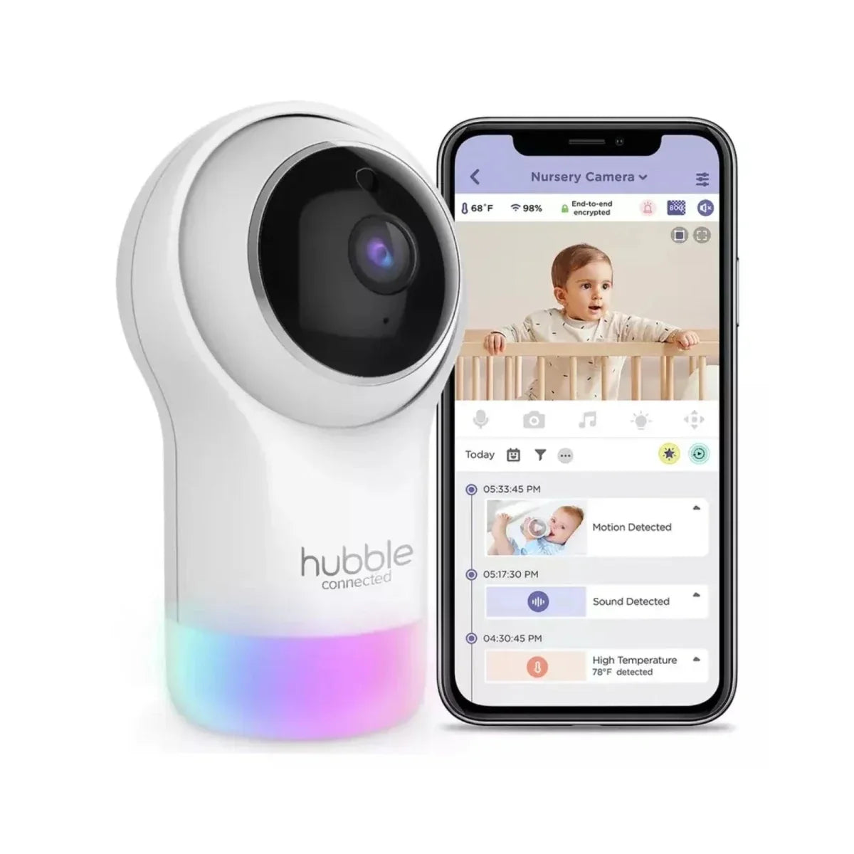 Hubble Nursery Pal Glow Smart Camera - Video Baby Monitors