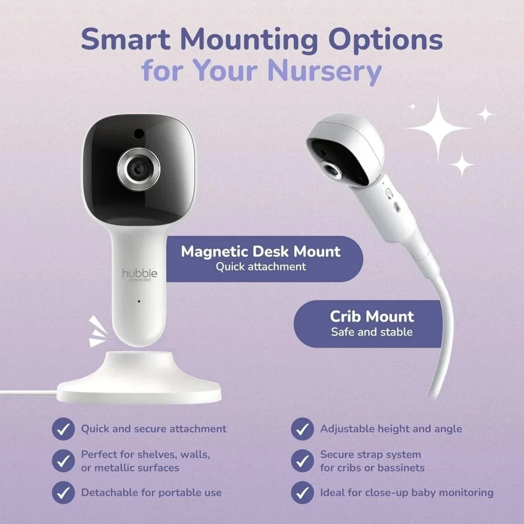 Hubble Pal SkyVision AI Pro 5’’ Video Baby Camera & Monitor - Smart Baby Monitors