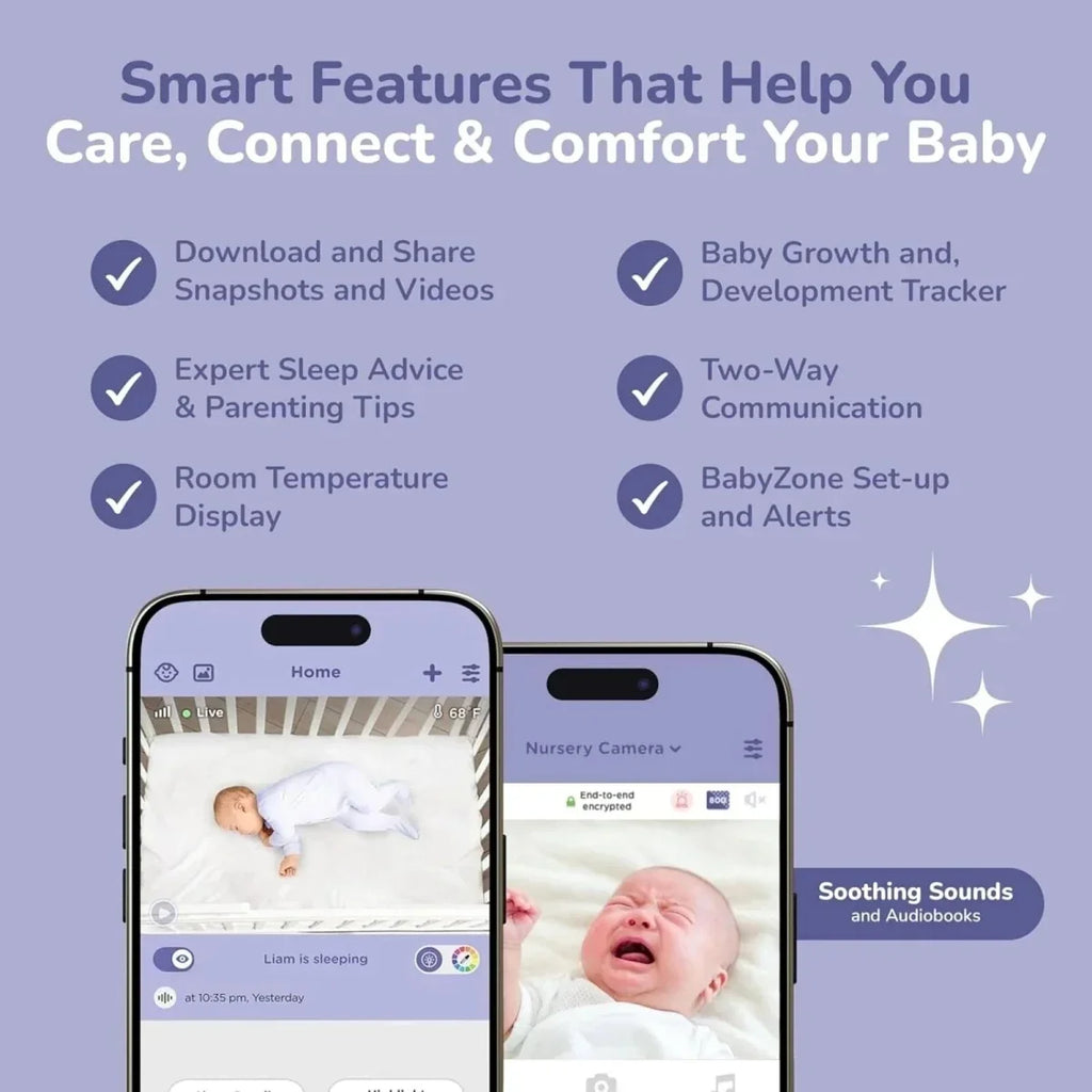 Hubble Pal SkyVision AI Pro 5’’ Video Baby Camera & Monitor - Smart Baby Monitors