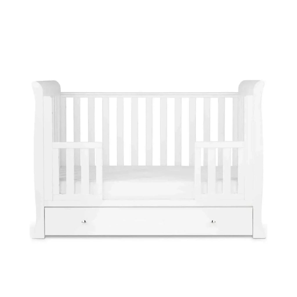 Ickle Bubba Snowdon 4 in 1 Mini 2 Piece Furniture Set White - Fibre Mattress - Fibre Mattress - 2 Piece Furniture Sets