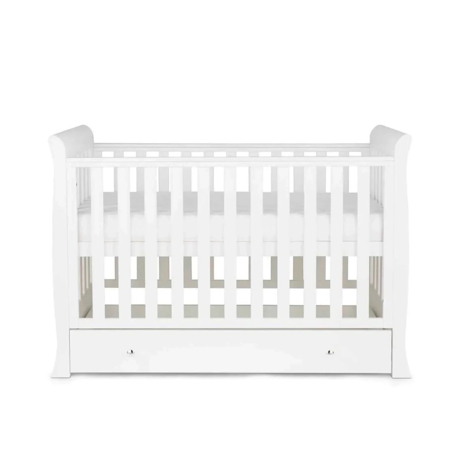Ickle Bubba Snowdon 4 in 1 Mini 2 Piece Furniture Set White - Fibre Mattress - Fibre Mattress - 2 Piece Furniture Sets