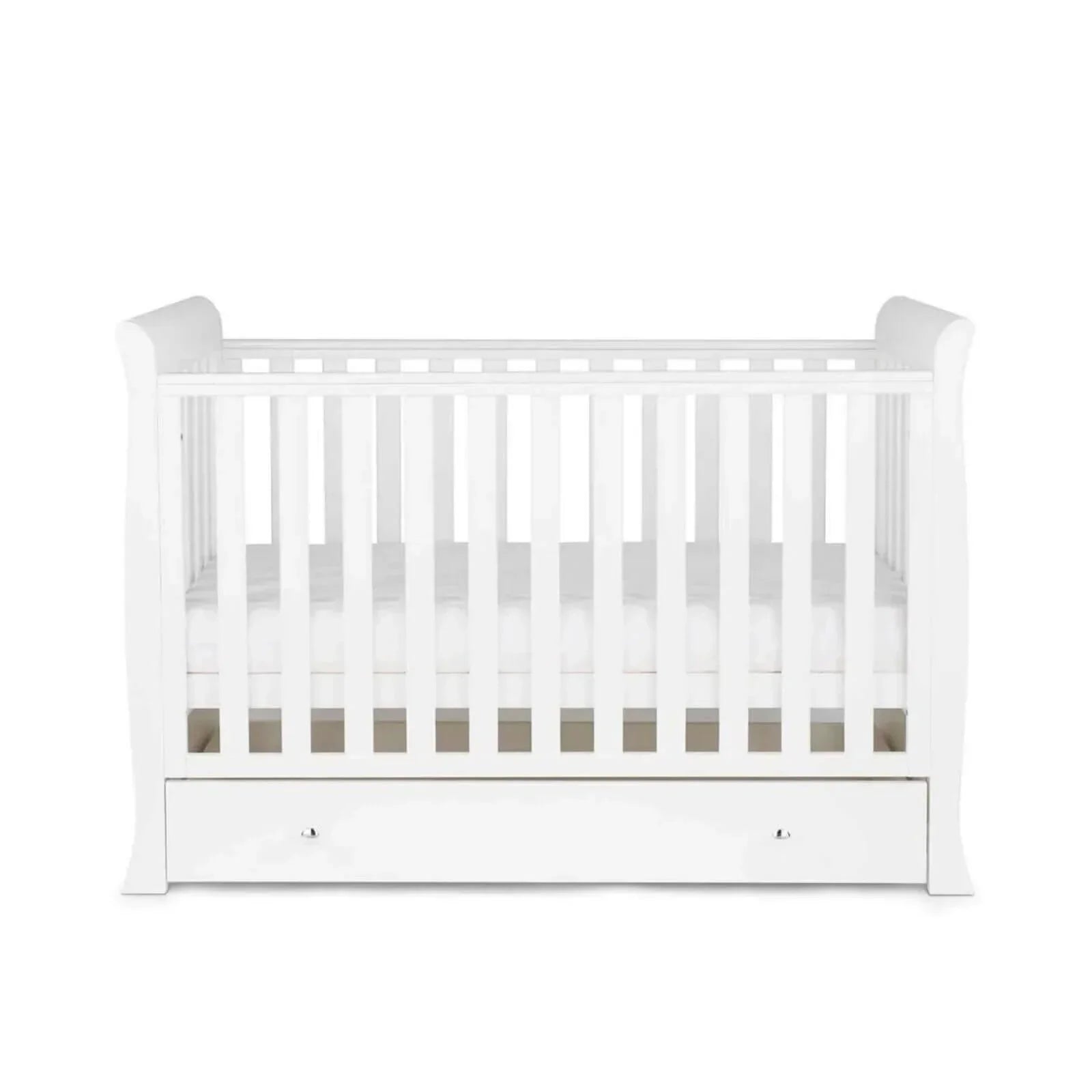 Ickle Bubba Snowdon 4 in 1 Mini 2 Piece Furniture Set White - Fibre Mattress - Fibre Mattress - 2 Piece Furniture Sets