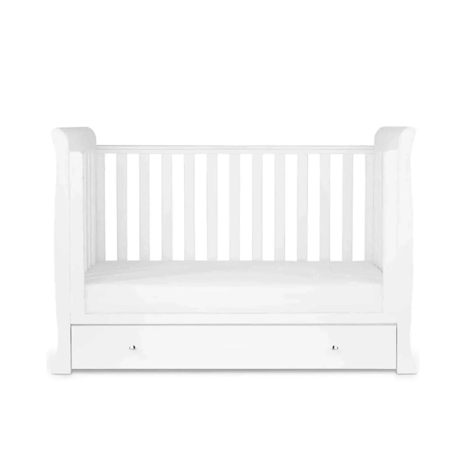Ickle Bubba Snowdon 4 in 1 Mini 2 Piece Furniture Set White - Fibre Mattress - Fibre Mattress - 2 Piece Furniture Sets