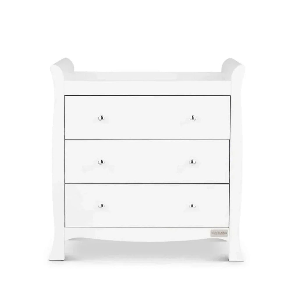 Ickle Bubba Snowdon Classic 3 Piece Furniture Set White - Premium Pocket Sprung Mattress - Premium Pocket Sprung
