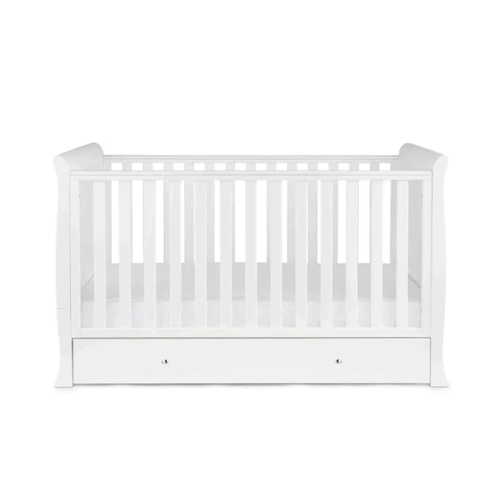 Ickle Bubba Snowdon Classic 3 Piece Furniture Set White - Premium Pocket Sprung Mattress - Premium Pocket Sprung