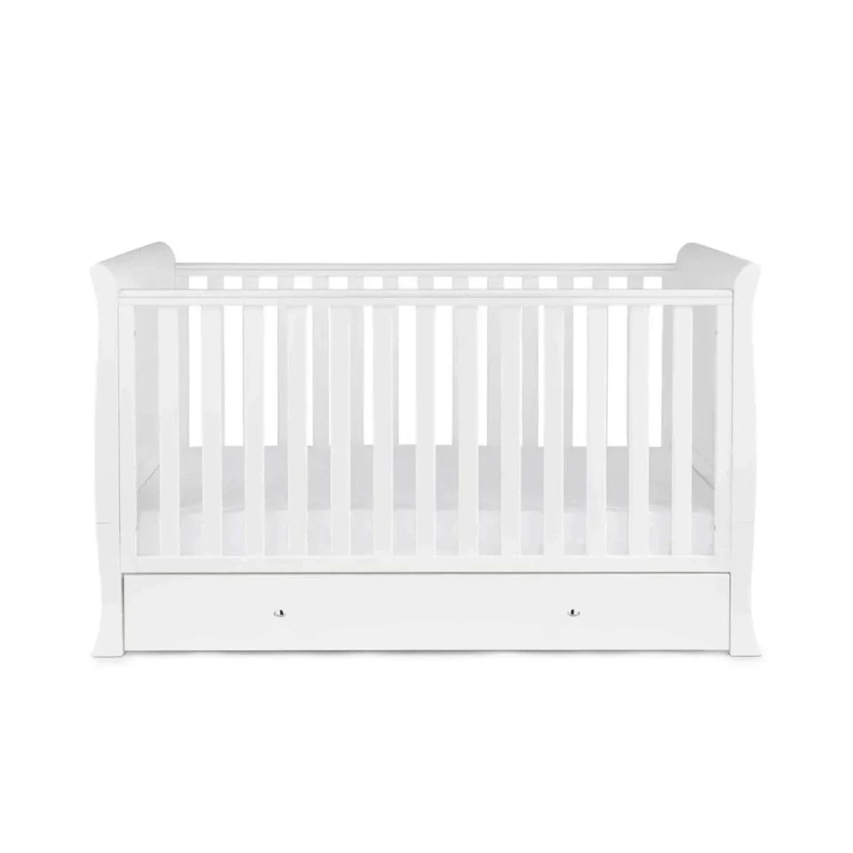Ickle Bubba Snowdon Classic 3 Piece Furniture Set White - Premium Pocket Sprung Mattress - Premium Pocket Sprung