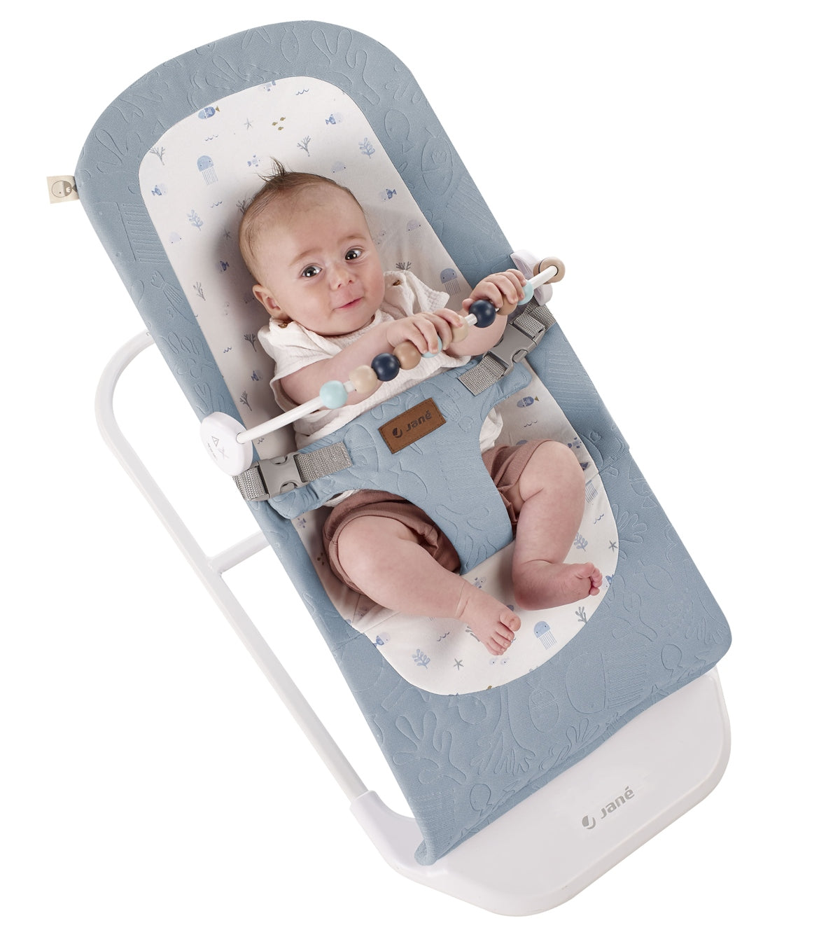 Jane Baluu Baby Hammock Bouncer with Activity Toy Arch Botanic - Bouncers Rockers & Swings