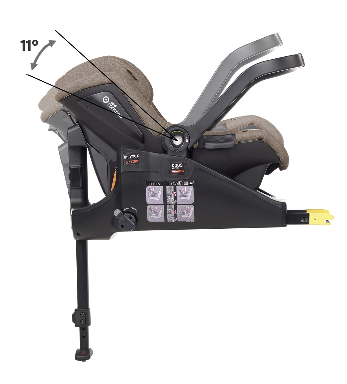 Jane Koos R1 i-Size Baby Car Seat 40 to 83cm 0-18 Months - Car Seats