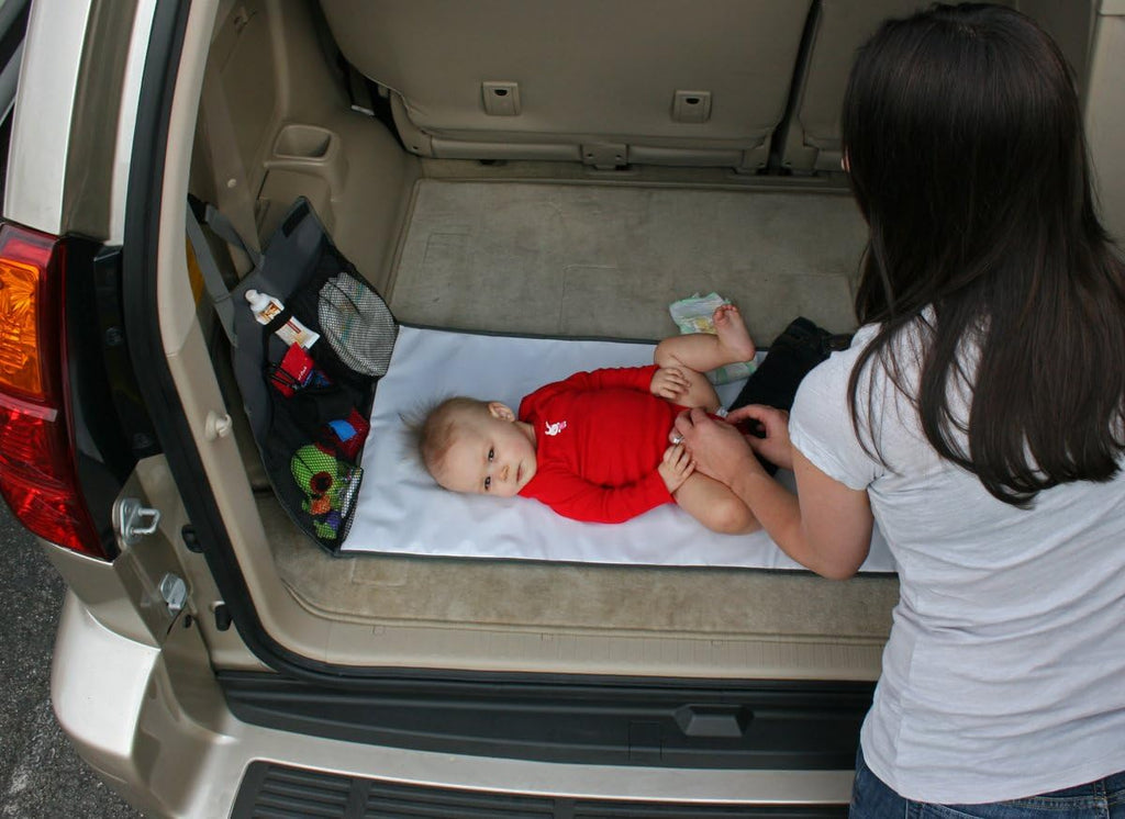 JL Childress On-The-Go Nappy Changing Mat with Storage Pockets - Grey - Nappy Bag / Organiser