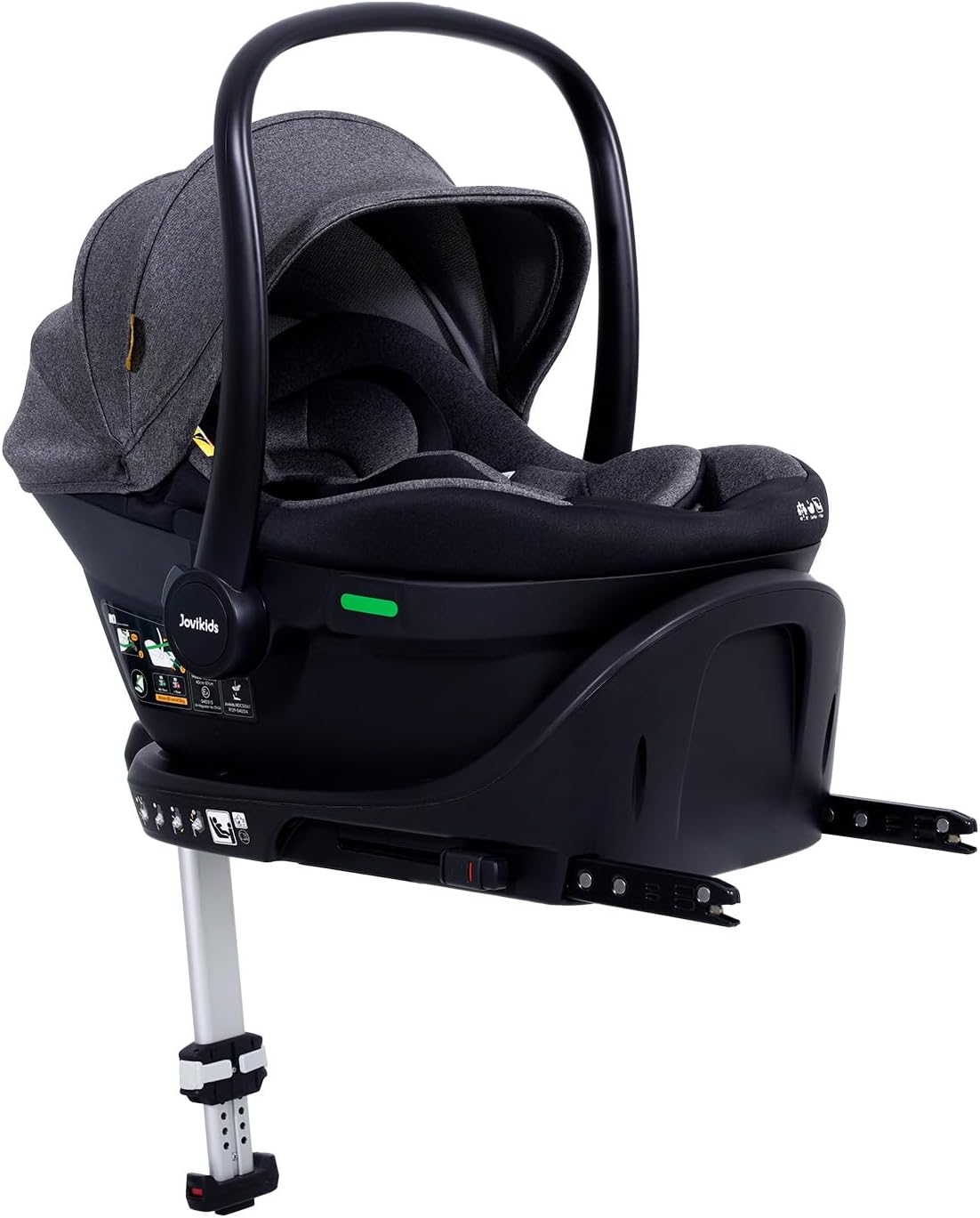 Jovikids Aria i-Size Infant Car Seat - Black - Aria Base - Car Seat