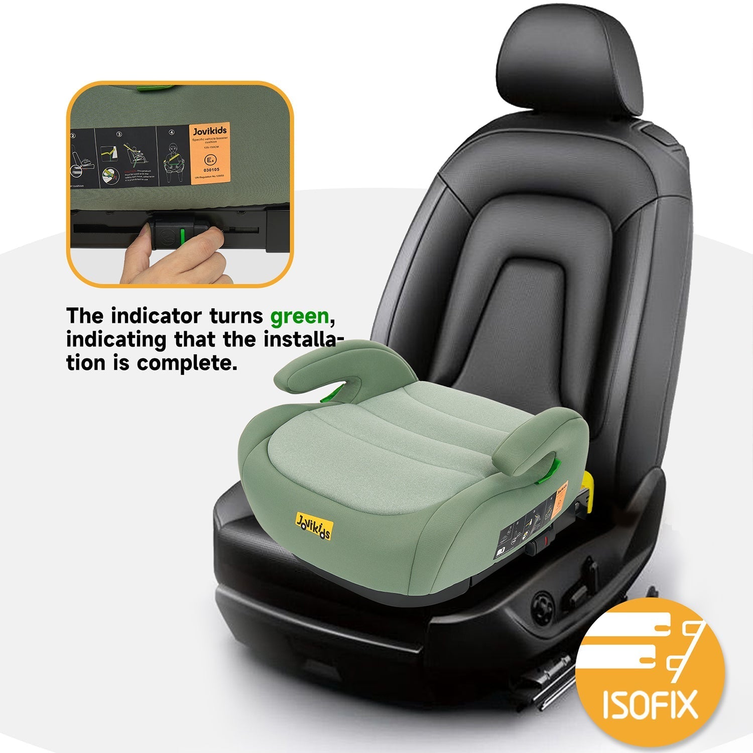 Jovikids Ohho Booster Seat - Green - Car Seat