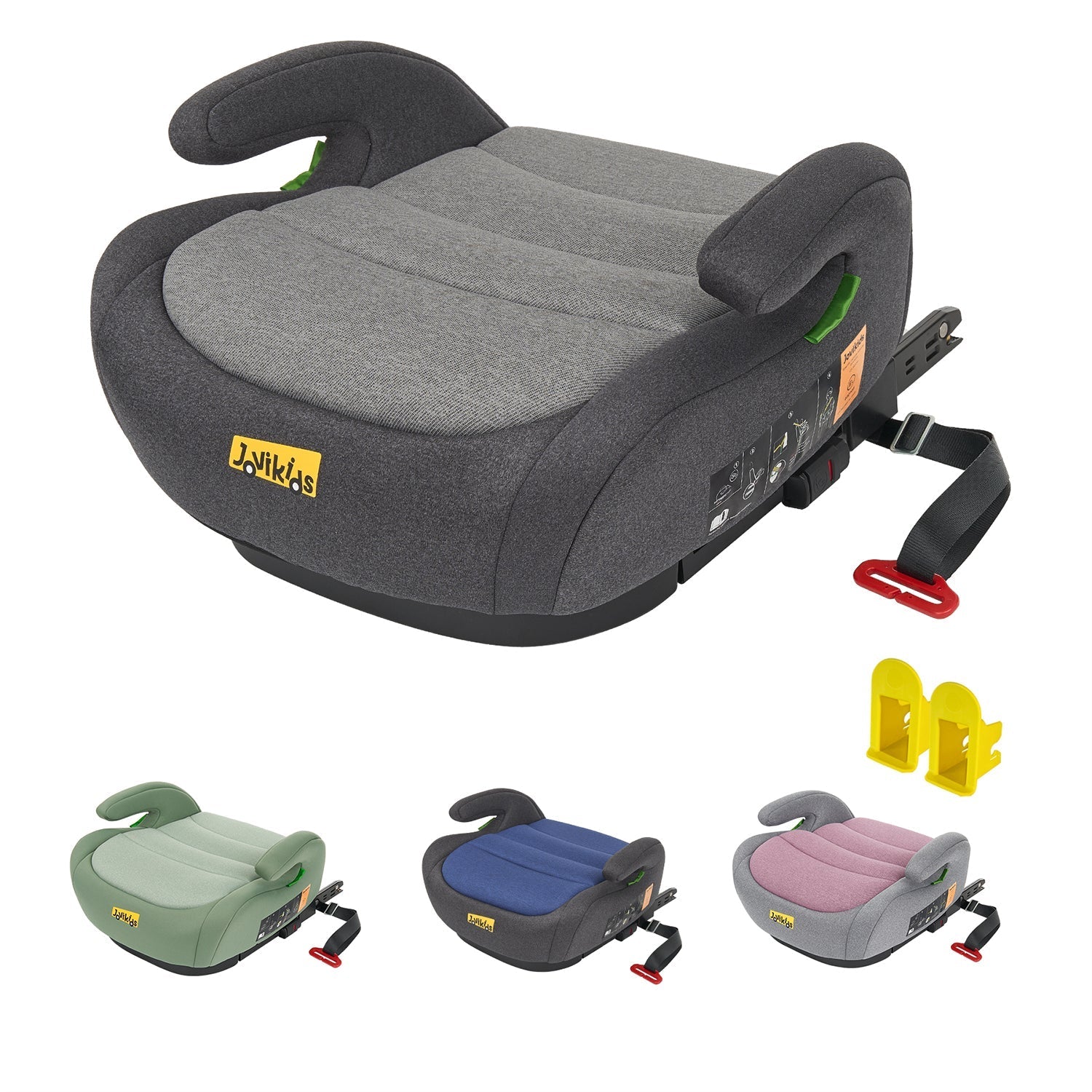 Jovikids Ohho Booster Seat - Grey - Car Seat