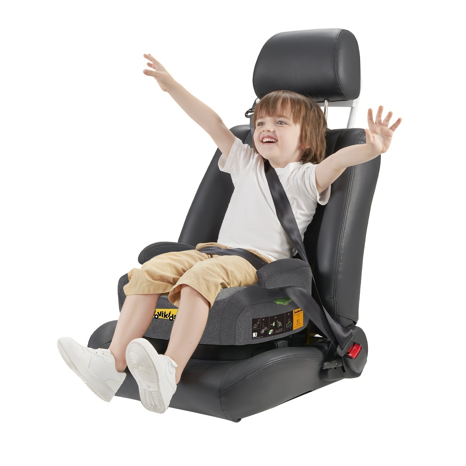 Jovikids Ohho Booster Seat - Grey - Car Seat
