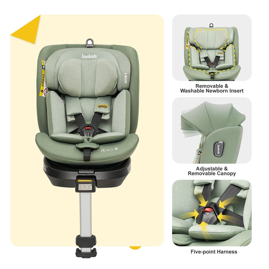 Jovikids Ranger Rotating Car Seat - Green - Car Seat