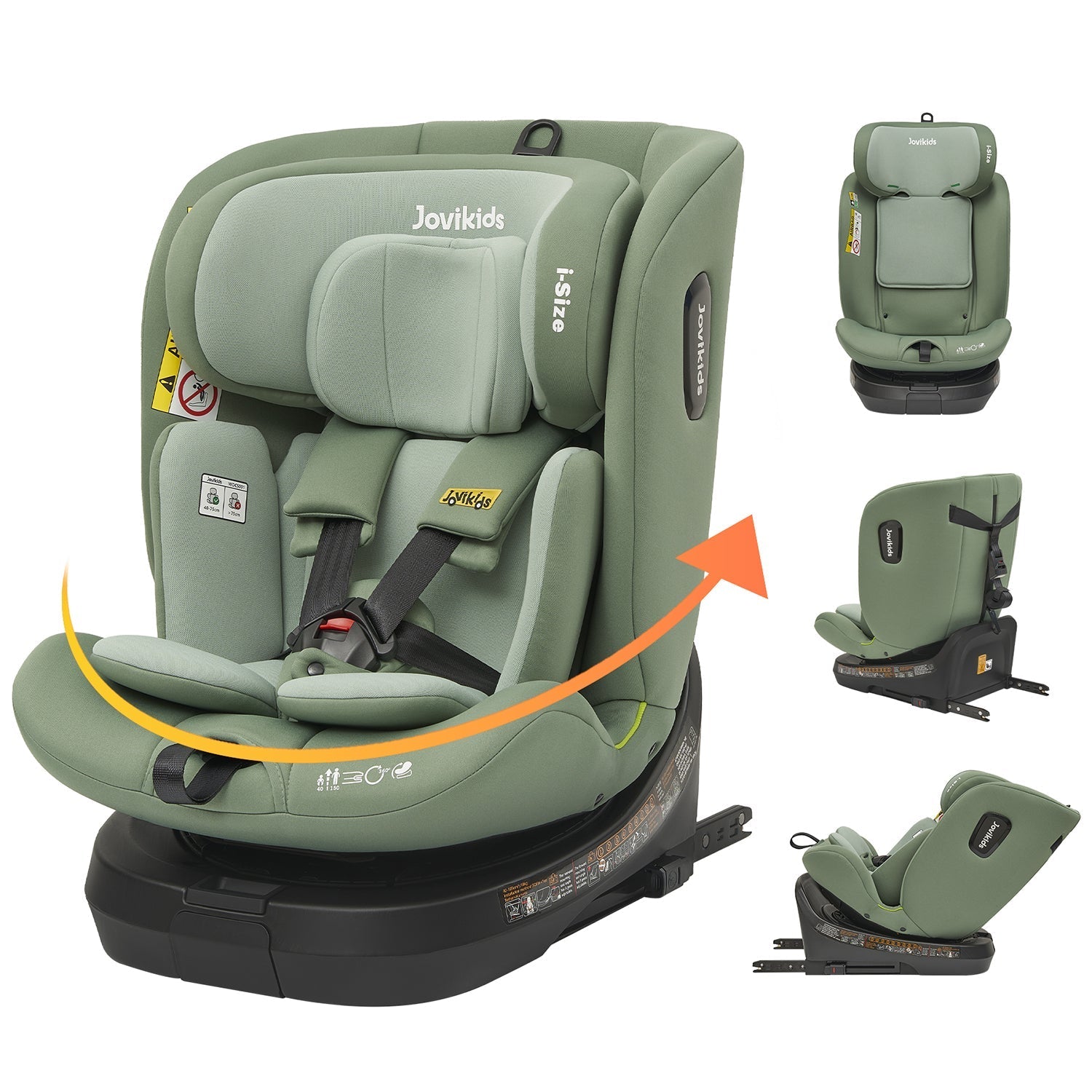 Jovikids Ranger TT Rotating Car Seat - Green - Car Seat
