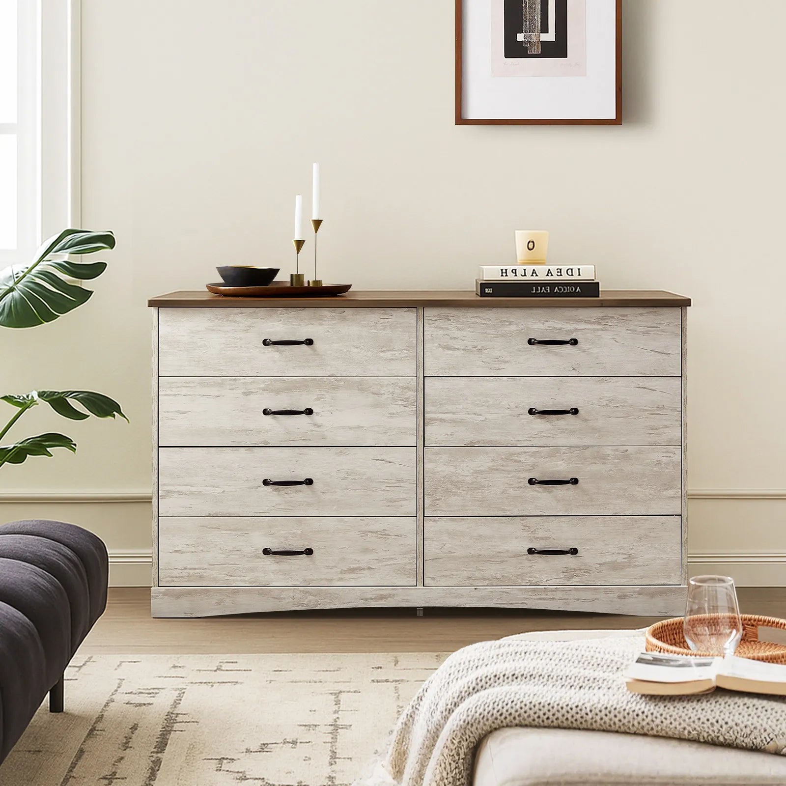 Kamai Whitewashed Chest of Drawers-1
