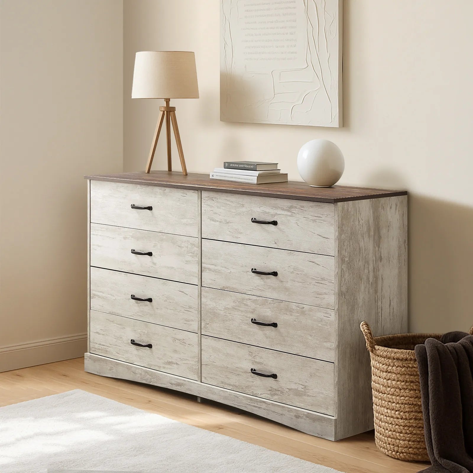 Kamai Whitewashed Chest of Drawers-0