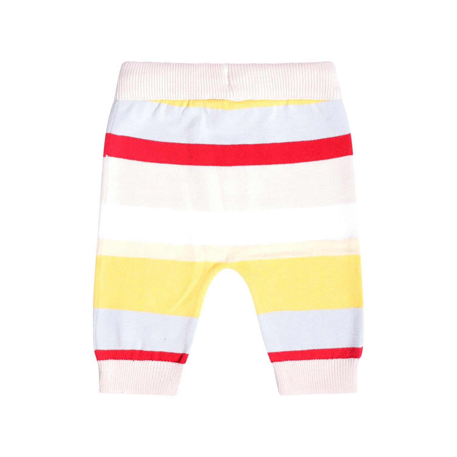 Knitted Baby Pants in Pastel Stripes - Pants