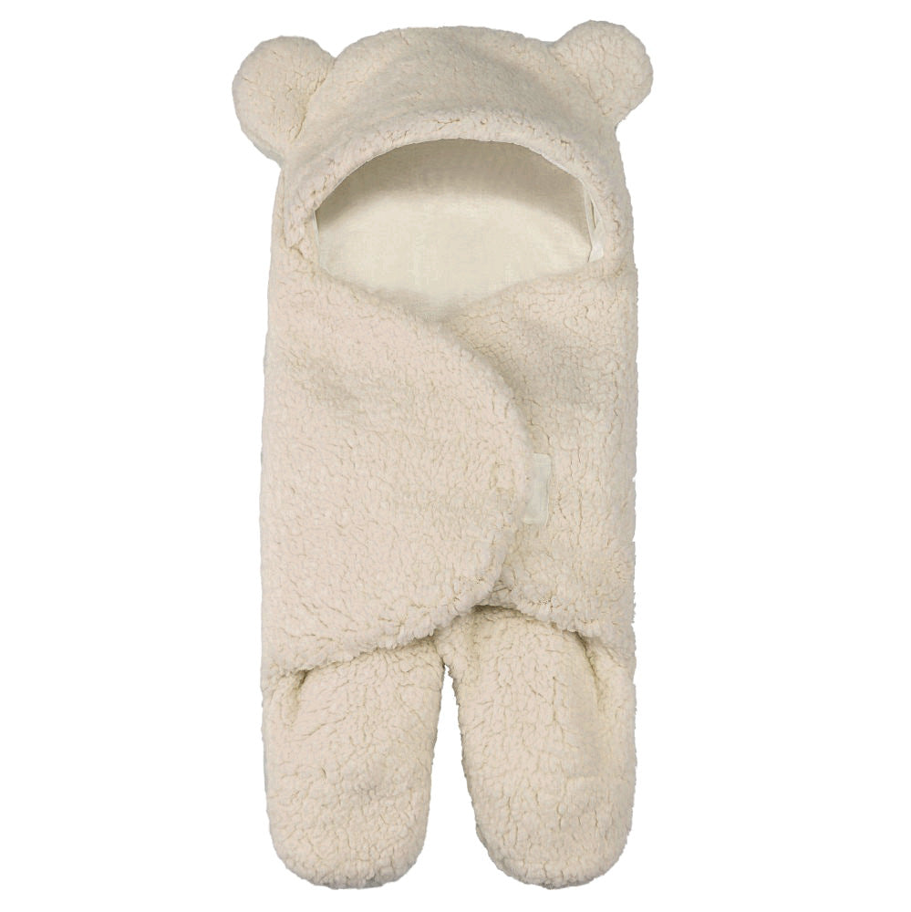 Lamb Plush Newborn Sleeping Bag & Swaddle Quilt - Apricot / 55x65cm - Baby Sleeping Bags