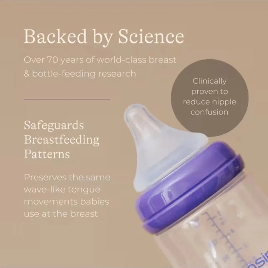 Lansinoh Feeding Bottles with NaturalWave Teat 330ml Pack of 2 - Bottles