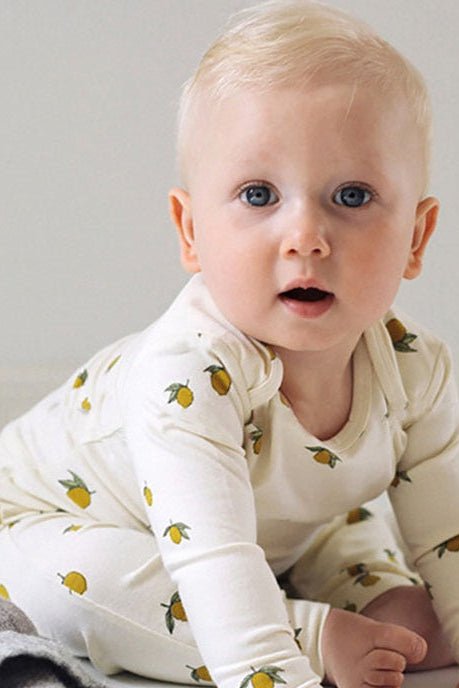 Lemon Romper - 0-6 M - Rompers