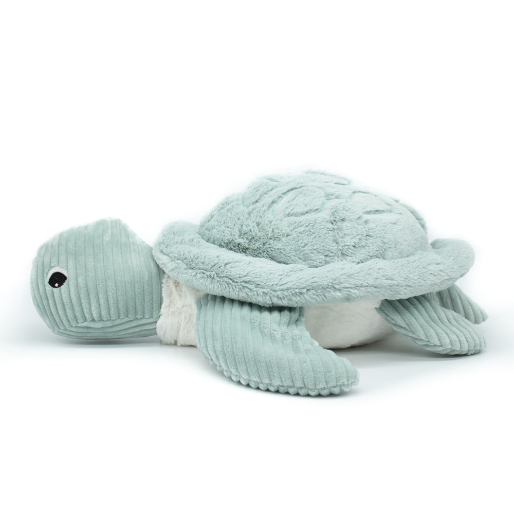 Les Ptipotos Plush Cuddly Toy & Pyjama Holder: Tilly the Giant Turtle - Mint - Soft Toy / Plushie