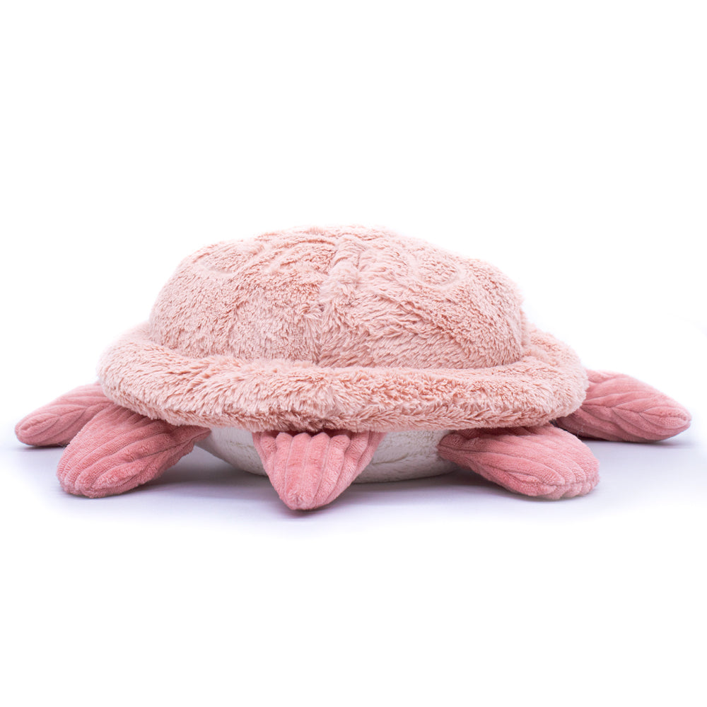 Les Ptipotos Plush Cuddly Toy & Pyjama Holder: Tilly the Giant Turtle - Pink - Soft Toy / Plushie