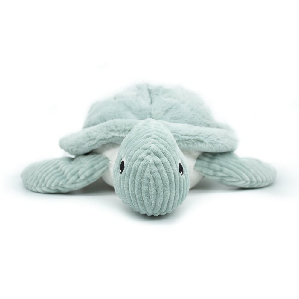 Les Ptipotos Plush Cuddly Toy & Pyjama Holder: Tilly the Giant Turtle - Mint - Soft Toy / Plushie