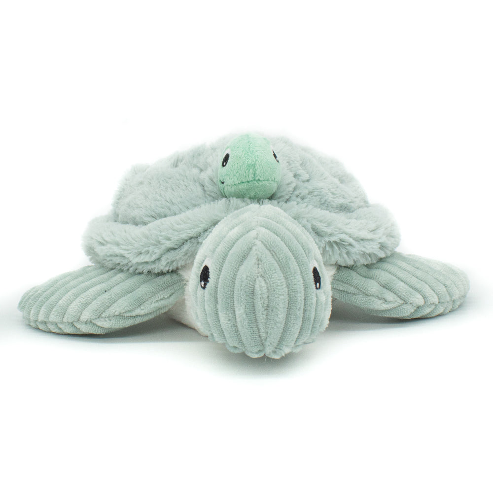 Les Ptipotos Plush Cuddly Toy: Tilly the Turtle Mum & Baby - Mint - Soft Toy / Plushie