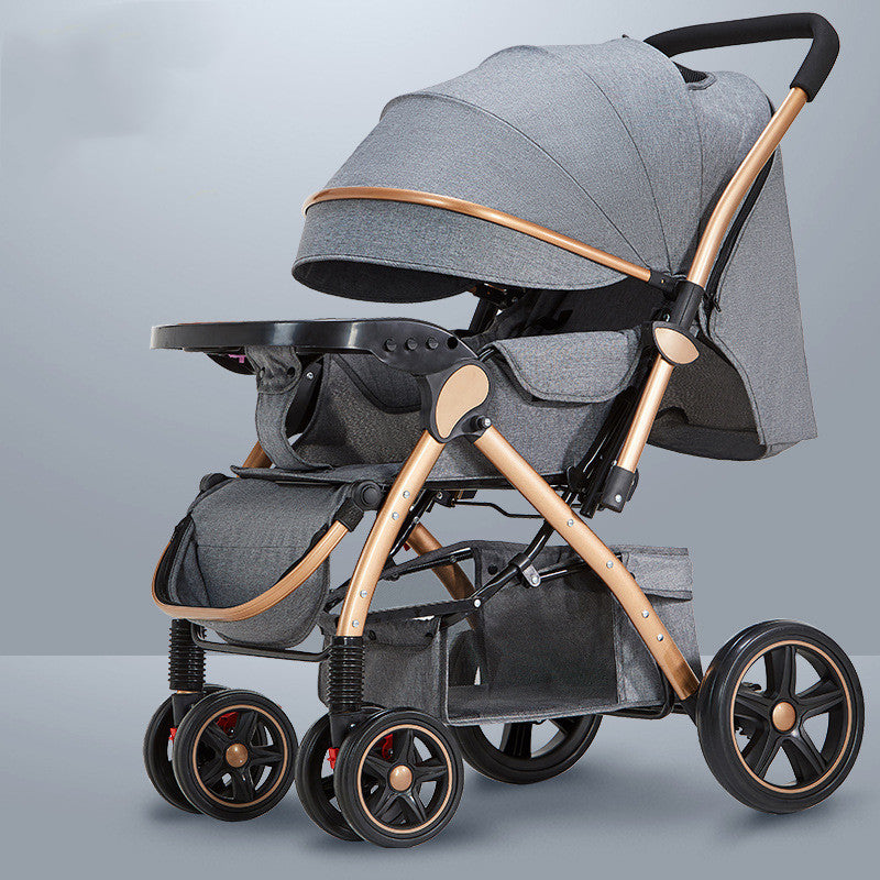 Baby Strollers Are Light And Easy To Fold - Flagship Denim grey