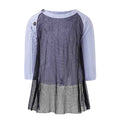 Lilac Baby Onesie with Mesh - 68 / 6 mths - Onesie